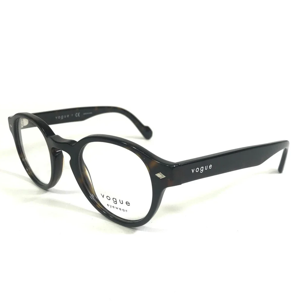 Vogue Eyeglasses Frames VO5332 W656 Brown Tortoise Round Full Rim 46-22-145